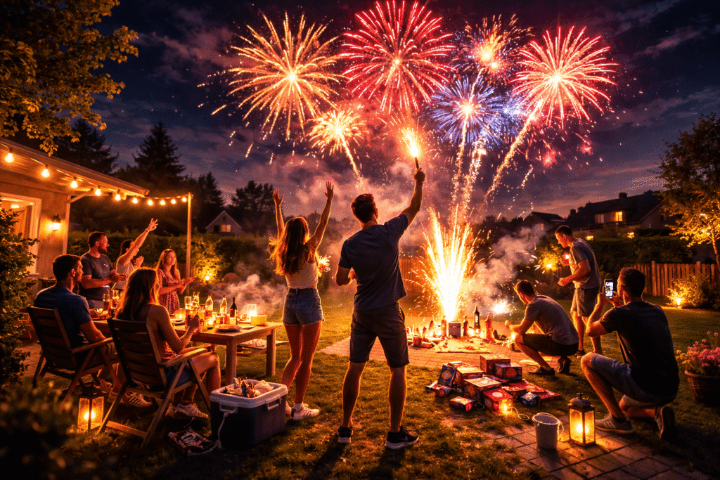 Feuerwerk Show zu Hause planen
